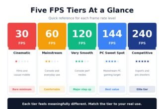 30 FPS vs 60 FPS vs 120 FPS vs 144 FPS vs 240 FPS Compared