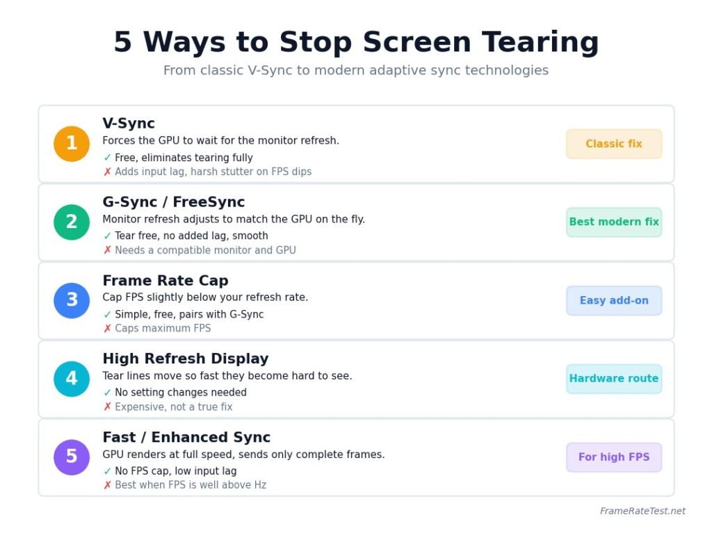 5 wayto stop screen tearing