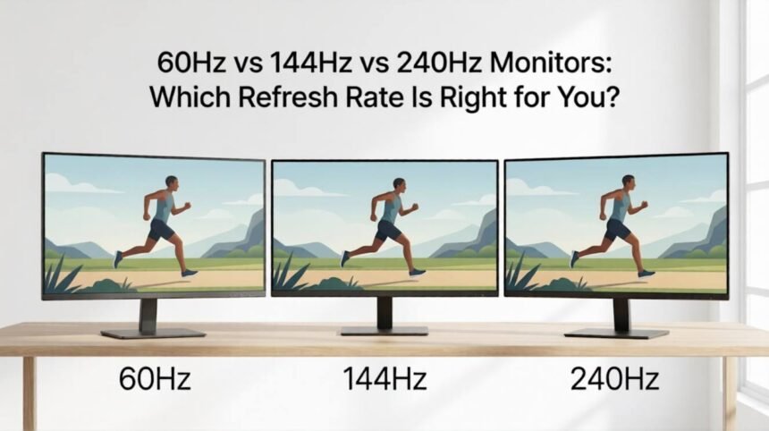 60Hz vs 144Hz vs 240Hz Monitors: Which Refresh Rate Is Right for You?