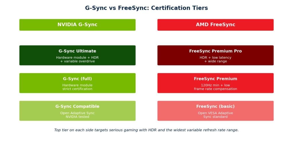 Certification Tiers Side by Side