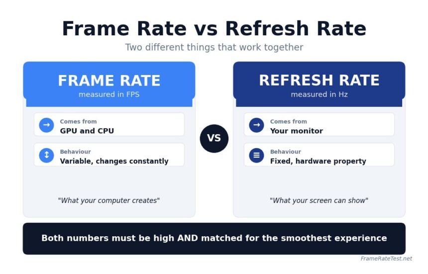 Frame Rate vs Refresh Rate