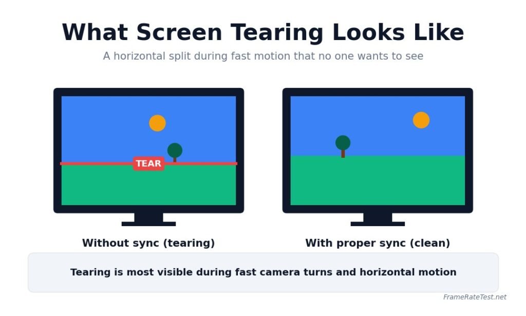 What Screen Tearing Looks Like